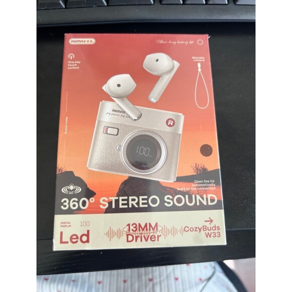 Remax CozyBuds W33 True Wireless Earbuds 360’ stereo sound! - Picture 1 of 4